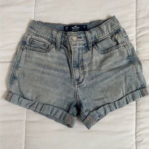 Hollister Women's Light Blue Jean Shorts